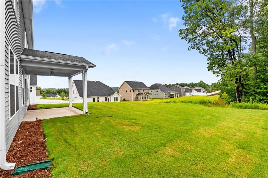 Exterior details and patio area of a home in Fieldstone, Lexington (Image 4). Exterior details and patio area of a home in Fieldstone, Lexington (Image 4).