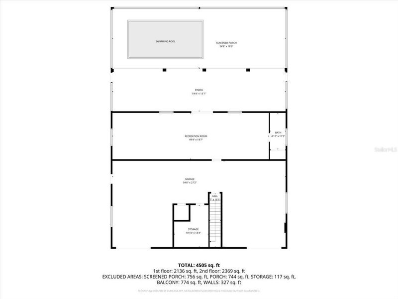 2D floor plan layout of this home in , Englewood, FL (Image 5).