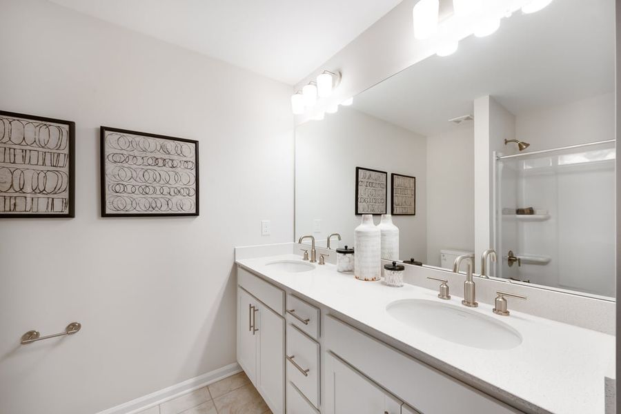 Furnished interior view inside a new home in Silverstone, Knightdale (Image 22).