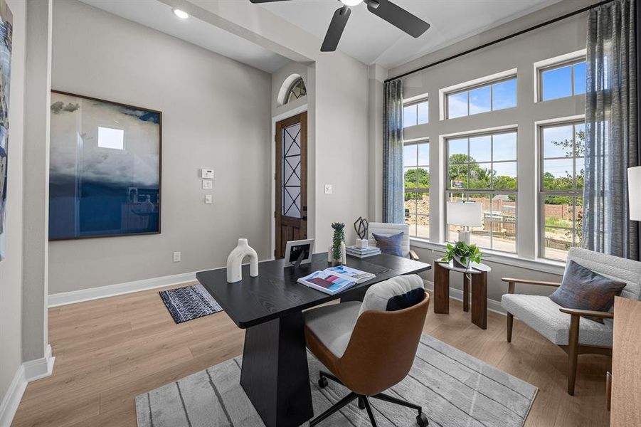 Furnished interior view inside a new home in Greenville Heights, Dallas (Image 21). Furnished interior view inside a new home in Greenville Heights, Dallas (Image 21).