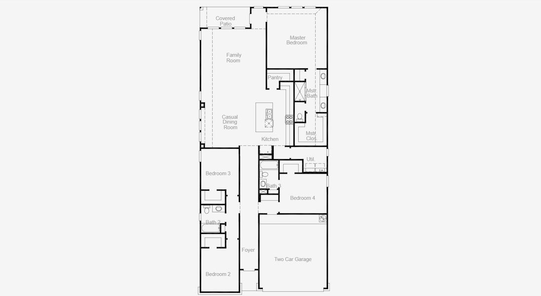 2D floor plan layout for the Gaines (2111-CV-35) by Coventry Homes in Davis Ranch, San Antonio, TX (Image 2). 2D floor plan layout for the Gaines (2111-CV-35) by Coventry Homes in Davis Ranch, San Antonio, TX (Image 2).