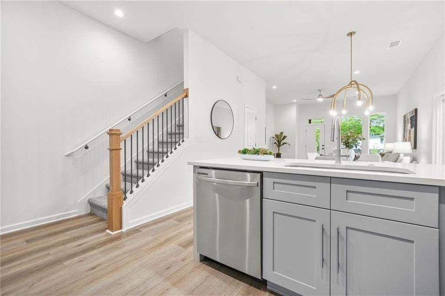 Furnished interior view inside a new home in , Atlanta (Image 12).