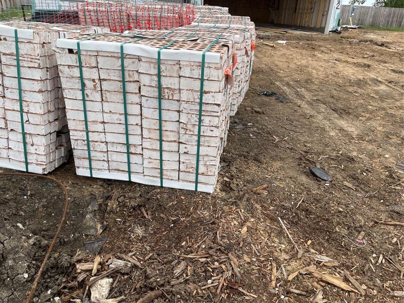 In-progress construction of a new home in Laurel Landing, Alvin, TX (Image 7).