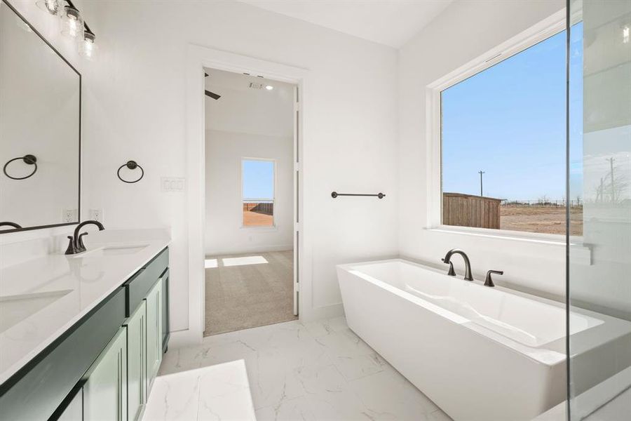 Furnished interior view inside a new home in Settlers Glen, New Fairview (Image 13).