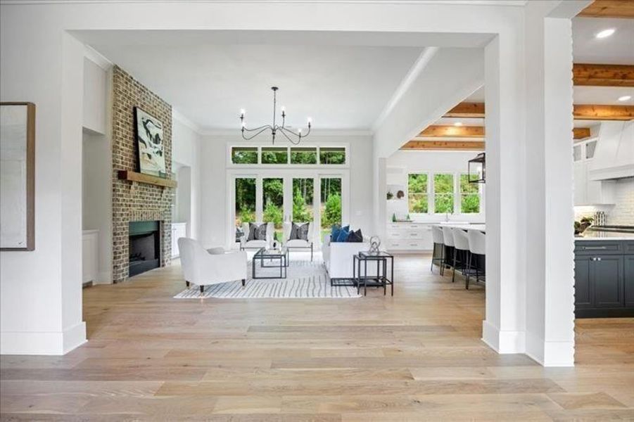 Furnished interior view inside a new home in Crossroads, Alpharetta (Image 11).