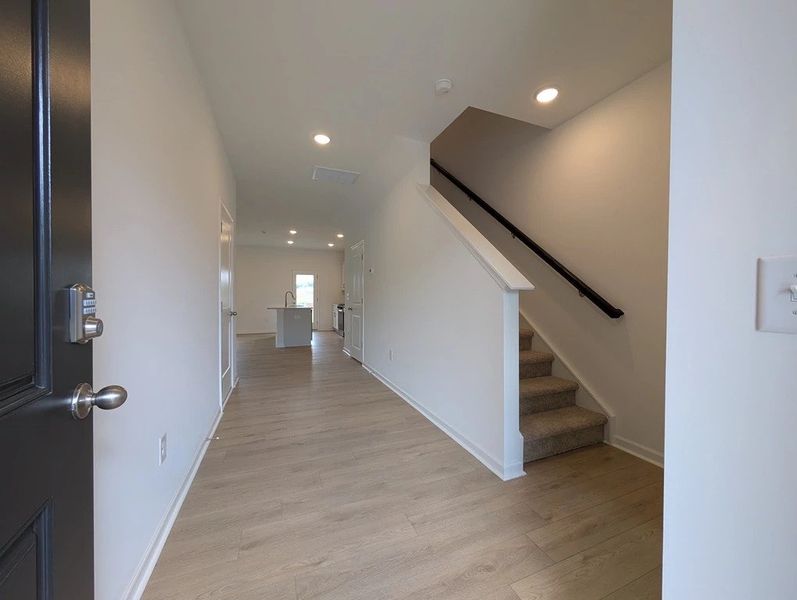 Spacious, unfurnished interior of a new home in Towns at The Point, Rolesville (Image 8).