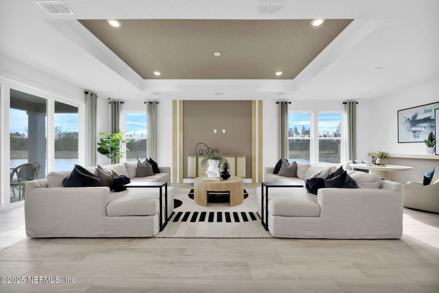 Furnished interior view inside a new home in Hawthorn Park at Wildlight, Yulee (Image 11).