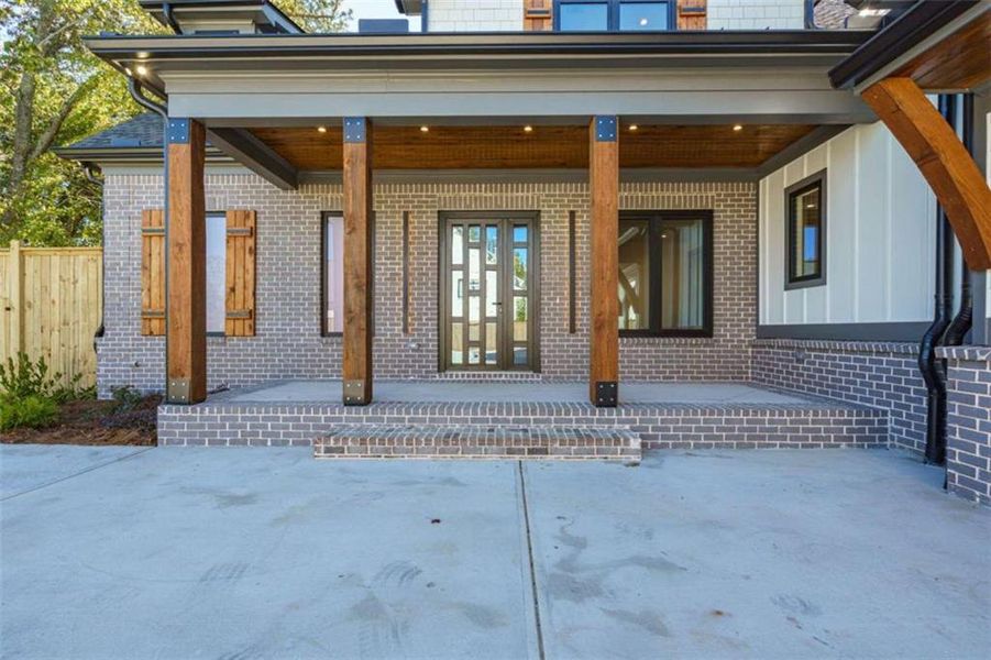 Exterior details and patio area of a home in , Cumming (Image 40).