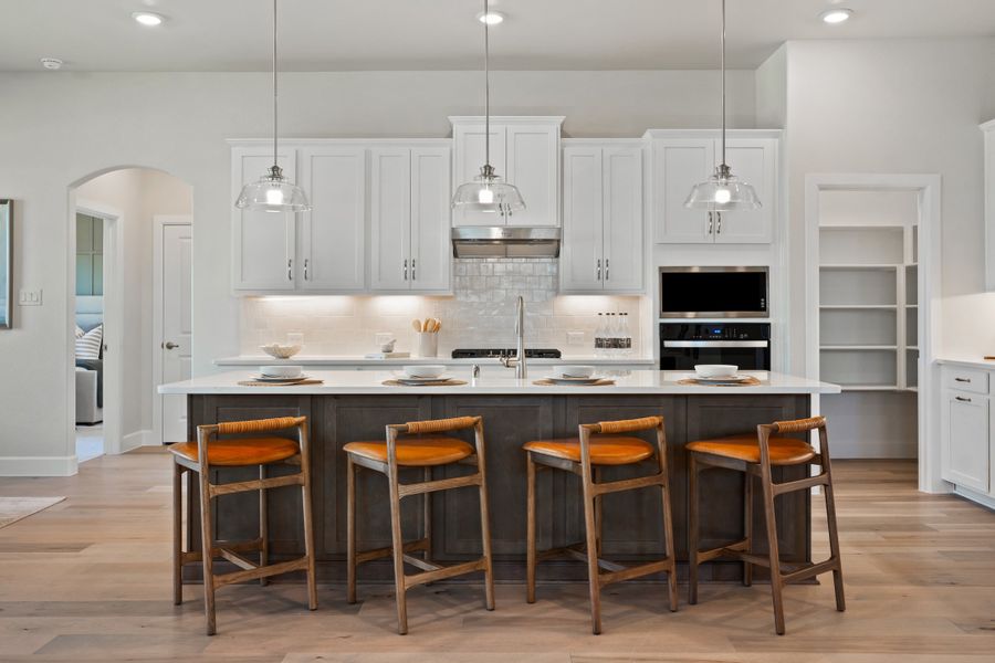 Representative furnished interior of a home built from the Driftwood by Beazer Homes in Enclave at Legacy Hills: Overlook 60', Celina (Image 8).