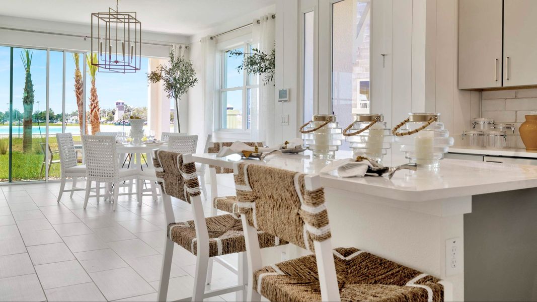 Furnished interior view inside a new home in Lagoon Residences at Epperson, Wesley Chapel (Image 14).