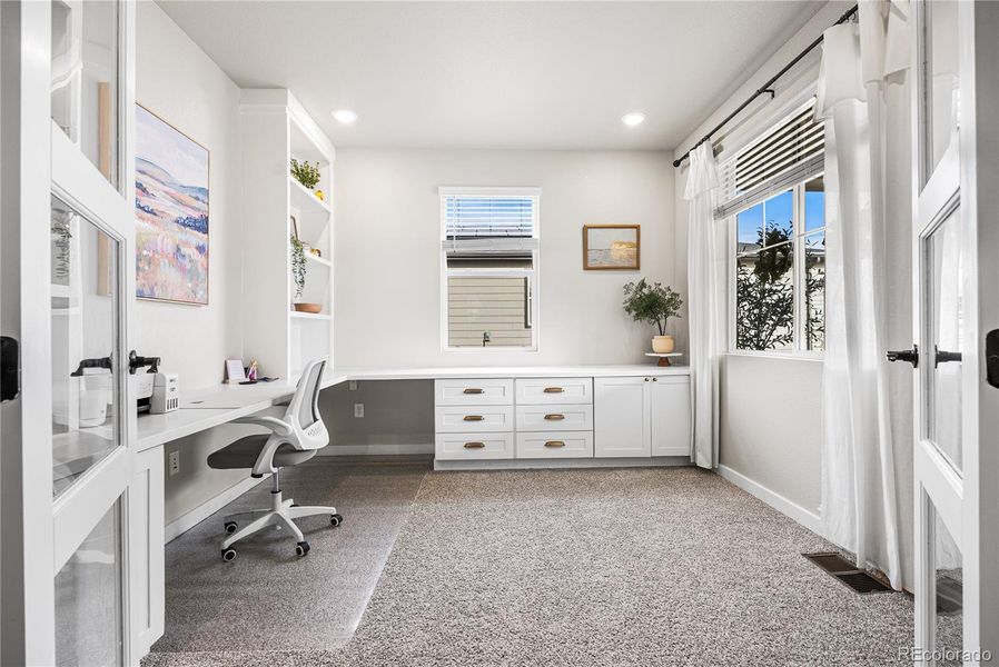 Furnished interior view inside a new home in Poudre Heights: The Alpine Collection, Windsor (Image 7).