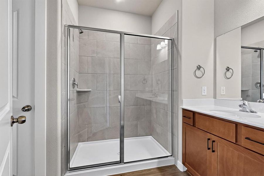 Furnished interior view inside a new home in Solterra Texas, Mesquite (Image 16). Furnished interior view inside a new home in Solterra Texas, Mesquite (Image 16).