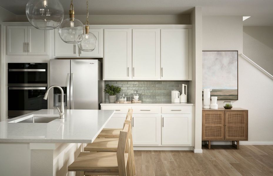Representative furnished interior of a home built from the Boardwalk by Pulte Homes in Cordovan, Longmont (Image 16).