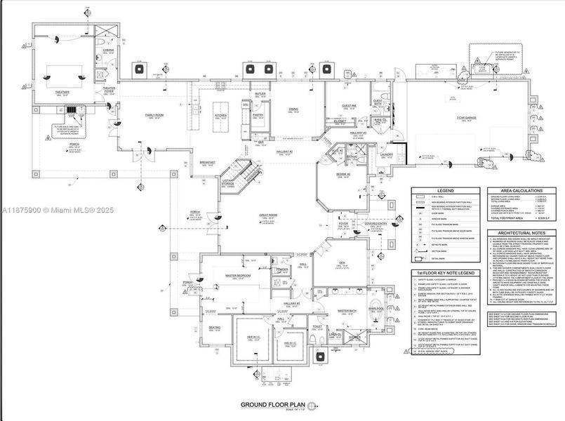 2D floor plan layout of this home in , Southwest Ranches, FL (Image 3).