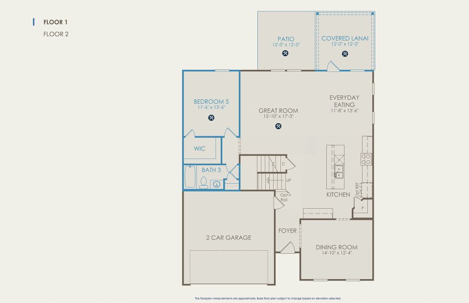 Mitchell Floor Plan, Quick Move-In Home, Floor 1