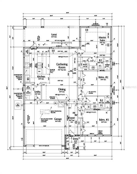 2D floor plan layout of this home in , Lakeland, FL (Image 1).