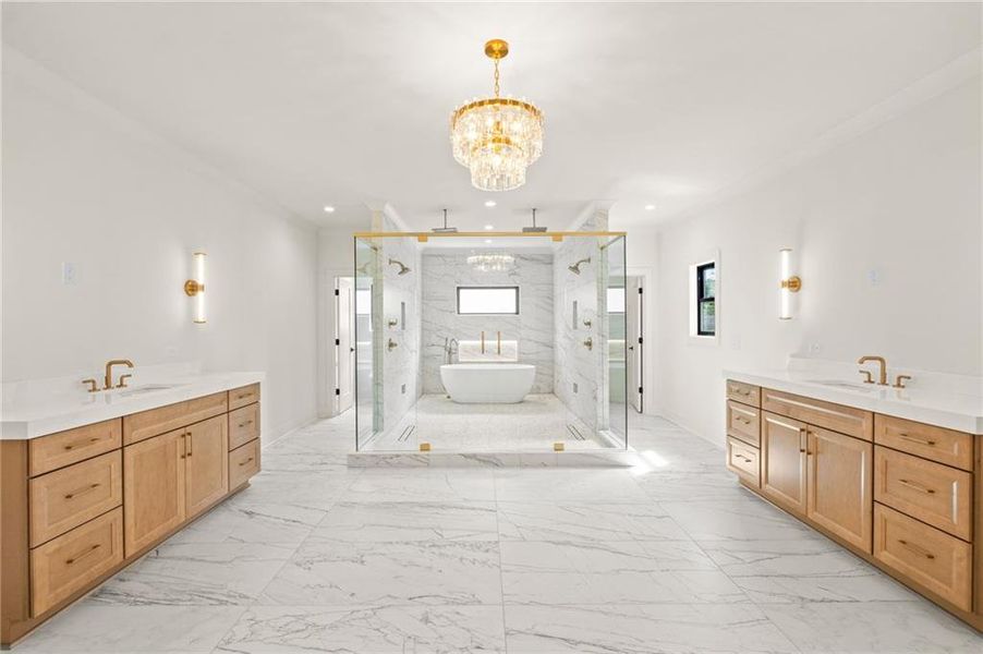 Furnished interior view inside a new home in , Marietta (Image 39).