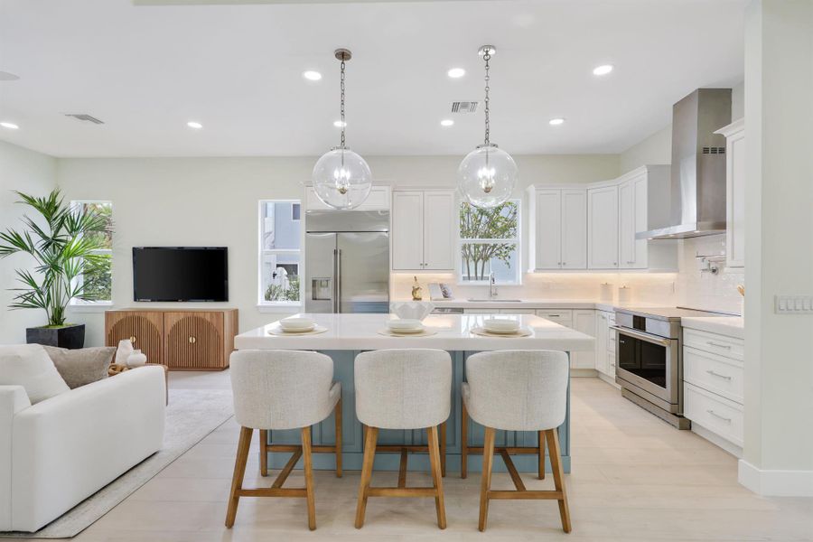 Furnished interior view inside a new home in , Jupiter (Image 15).