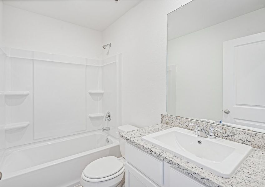 Spacious secondary bathroom