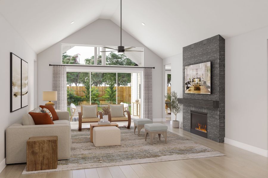 Furnished interior view inside a new home in Pecan Ridge, Fulshear (Image 6).