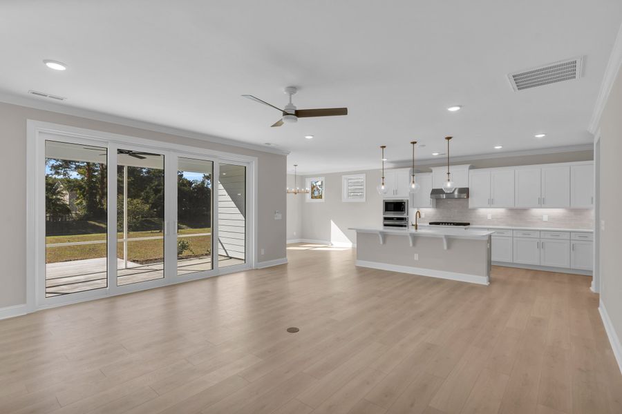 Representative furnished interior of a home built from the The Bradley by RobuckHomes in Windwater, Hampstead (Image 47).