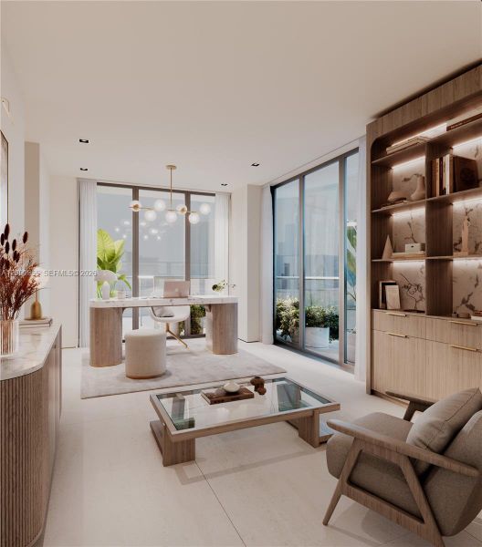 Furnished interior view inside a new home in , Bay Harbor Islands (Image 6).