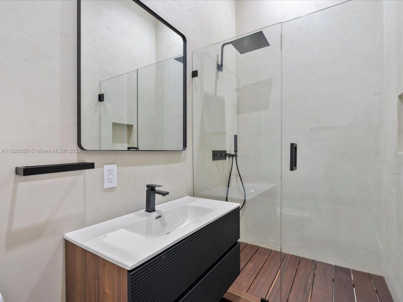 Furnished interior view inside a new home in , Miami (Image 15).