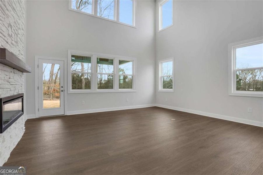 Spacious, unfurnished interior of a new home in The Paddocks at Doc Hughes, Buford (Image 55).