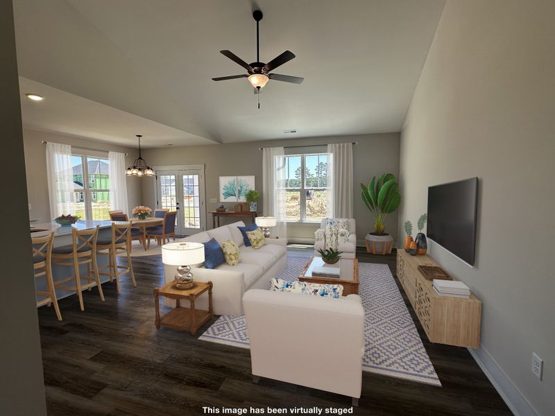 Furnished interior view inside a new home in River Hills, Shallotte (Image 4).