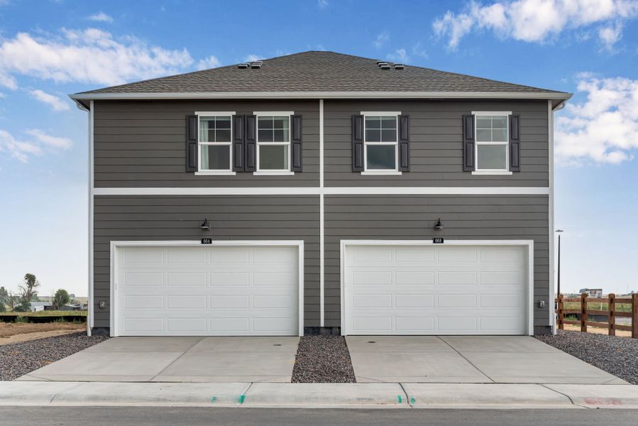 Representative exterior photo of a completed home built from the AUGUSTA by D.R. Horton in Vista Meadows, Fort Lupton, CO (Image 14).