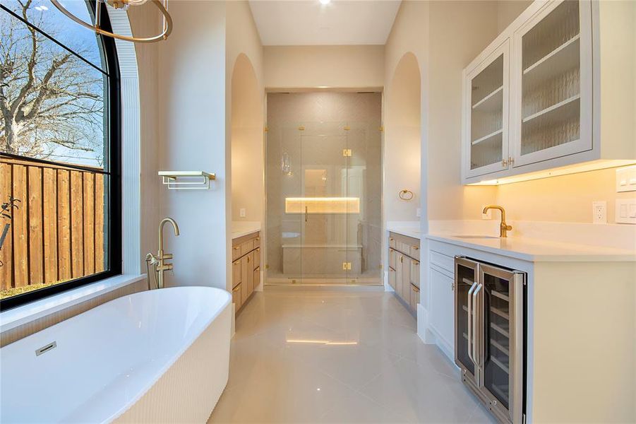 Furnished interior view inside a new home in , Dallas (Image 17).