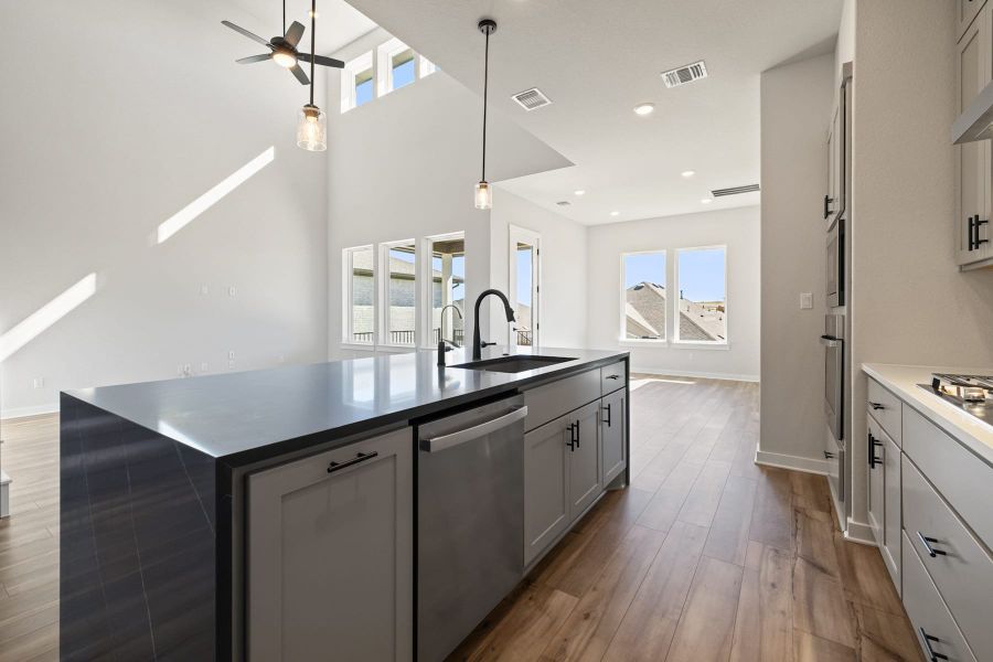Furnished interior view inside a new home in Lariat, Liberty Hill (Image 9).