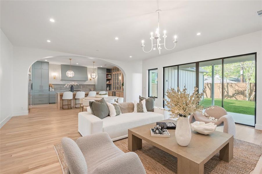 Furnished interior view inside a new home in , Dallas (Image 29).