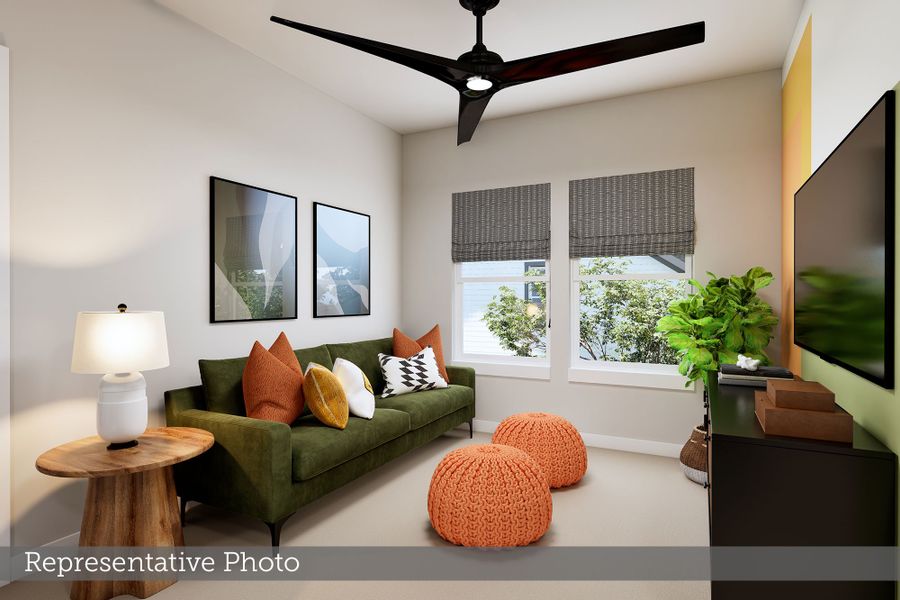 Furnished interior view inside a new home in Two Step Farm - Enclave Collection, Montgomery (Image 5). Furnished interior view inside a new home in Two Step Farm - Enclave Collection, Montgomery (Image 5).