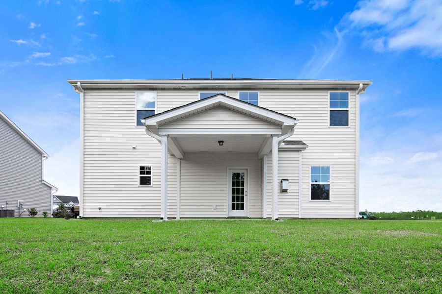 Representative exterior photo of a completed home built from the Meadowbrook by Caviness & Cates Communities in Sutherland Station at Olde Liberty, Franklinton, NC (Image 215). Representative exterior photo of a completed home built from the Meadowbrook by Caviness & Cates Communities in Sutherland Station at Olde Liberty, Franklinton, NC (Image 215).