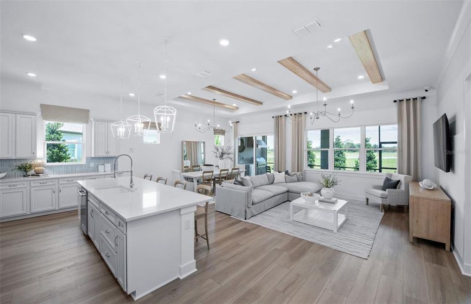 Furnished interior view inside a new home in , Ocala (Image 10).