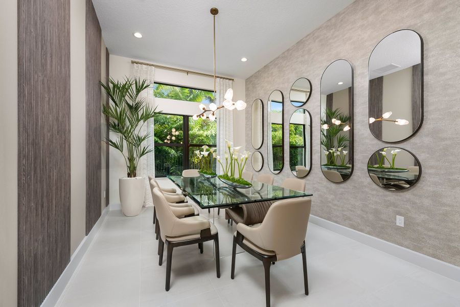 Representative furnished interior of a home built from the Julia by GL Homes in Valencia Del Mar (55+), Boynton Beach (Image 8).