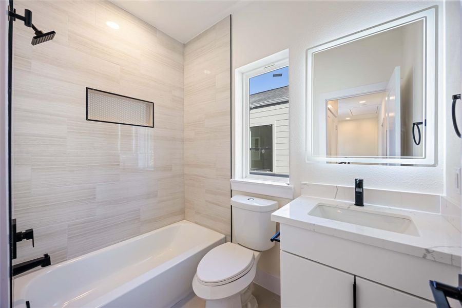 Furnished interior view inside a new home in , Houston (Image 11).