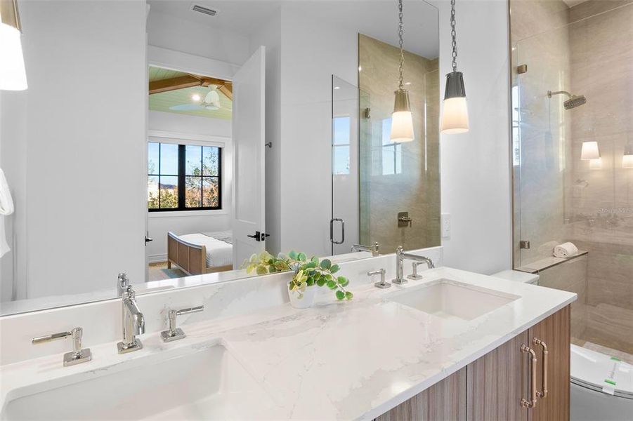 Furnished interior view inside a new home in , Sarasota (Image 18).