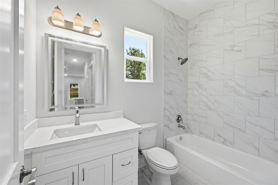 Downstairs full bathroom- Shower tub combo
