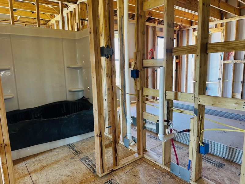 In-progress construction of a new home in Patterson Ranch, Georgetown, TX (Image 14).