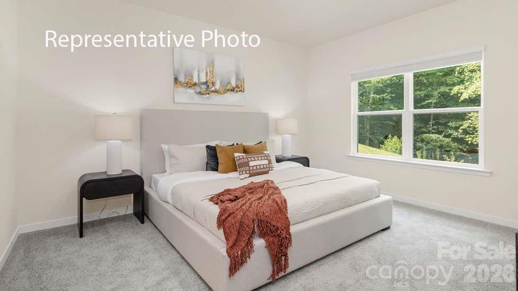 Furnished interior view inside a new home in Reedy Creek Preserve, Charlotte (Image 8).