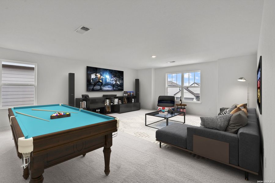 Furnished interior view inside a new home in The Overlook at Creekside, New Braunfels (Image 5).