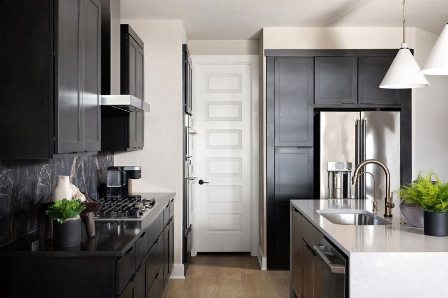 Representative furnished interior of a home built from the Skyview by Tri Pointe Homes in Terrace Collection at Heritage, Dripping Springs (Image 18).