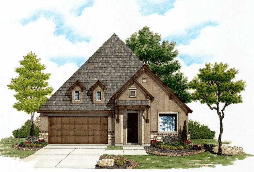 Image 7 representing the 2830 by Texas Homes in Ventana, Bulverde, TX.