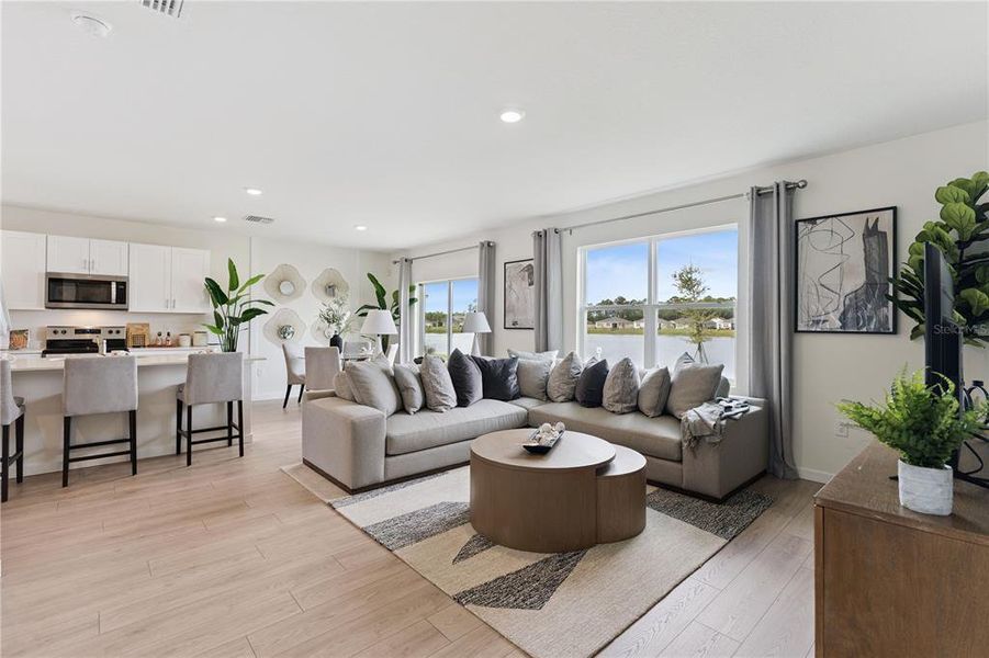 Furnished interior view inside a new home in , St. Cloud (Image 21). Furnished interior view inside a new home in , St. Cloud (Image 21).