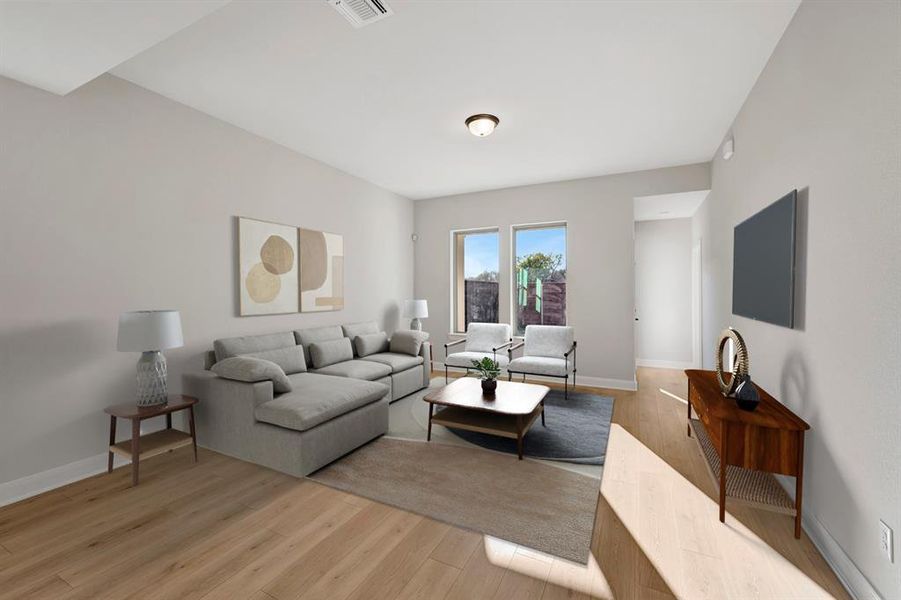 Furnished interior view inside a new home in Solterra - Garden Series, Mesquite (Image 15).