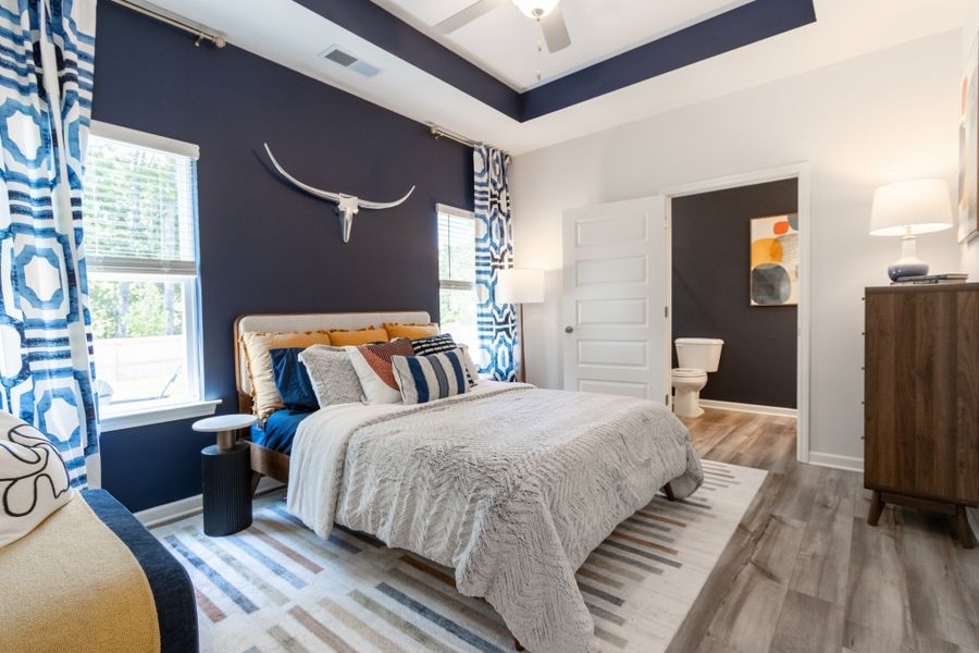 Primary Bedroom - features/colors of this listing vary from these pics of a model home.