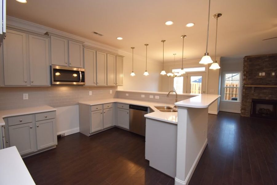 Representative furnished interior of a home built from the Cayman X by Keystone Homes NC in Trellises, High Point (Image 11).