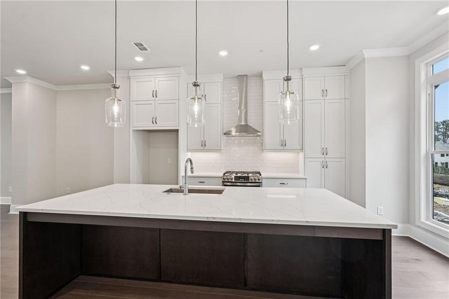Furnished interior view inside a new home in Byers Park, Alpharetta (Image 14).